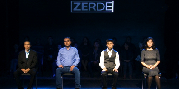 Санат Астаев, Тимур Гейдаров, Алишер Мухаметкали, Алия Ибрагимова. Интеллектуальное шоу &laquo;Зерде&raquo;