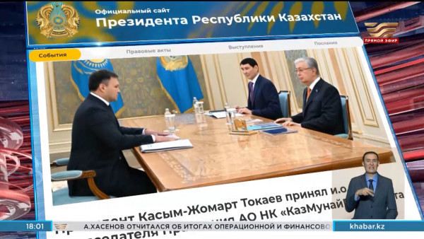 Президент принял и.о. председателя Правления АО НК &laquo;КазМунайГаз&raquo;