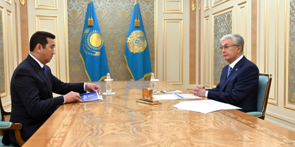 Қ. Тоқаев Ауыл шаруашылығы министрі Айдарбек Сапаровты қабылдады