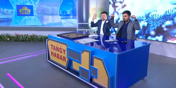 Дәулет Кәрібек, Дәулет Алмұратов, Жанғани Мақсұт, Бауыржан Ақтаев, Айгүл Иманбаева. &laquo;Taңғы хабар&raquo;