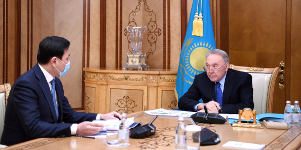 Нұрсұлтан Назарбаев елорда әкімі Алтай Көлгіновті қабылдады