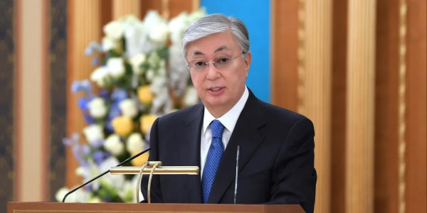 Поздравление Главы государства Касым-Жомарта Токаева с Днем Конституции