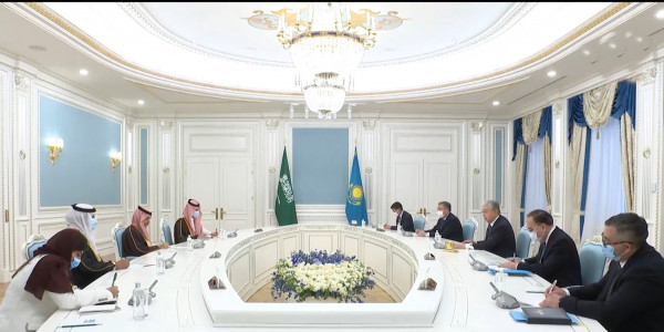 Мемлекет басшысы Сауд Арабиясының Сыртқы істер министрін қабылдады