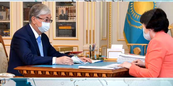 Мемлекет басшысы Ақтоты Райымқұлованы қабылдады