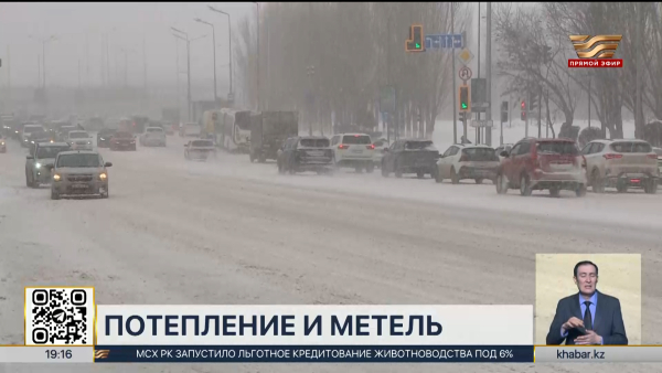 Метель и потепление: какая погода ждёт казахстанцев в выходные дни