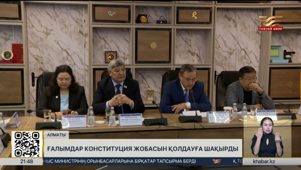 Ғалымдар конституция жобасын қолдауға шақырды