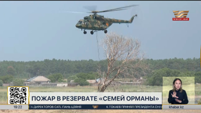 Пожар вспыхнул в резервате «Семей орманы»