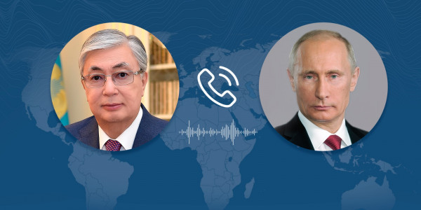 Қасым-Жомарт Тоқаев Ресей Президенті Владимир Путинмен телефон арқылы сөйлесті