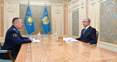 Мемлекет басшысы Қорғаныс министрі Дәурен Қосановты қабылдады