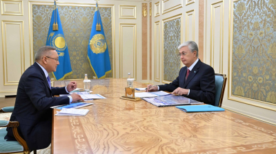 Президент принял акима области Жетісу Бейбита Исабаева