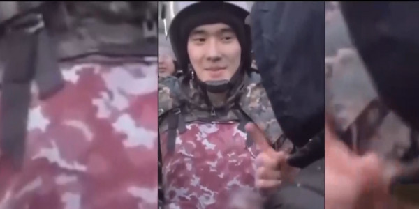 Медалью МВД наградили военнослужащего ВЧ №6655 г. Актобе