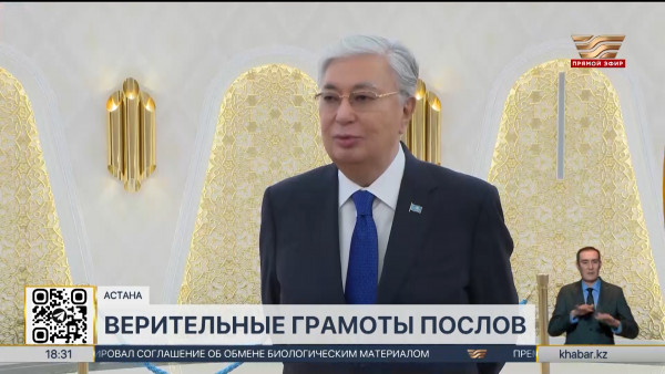 Президент принял верительные грамоты от семи послов зарубежных стран