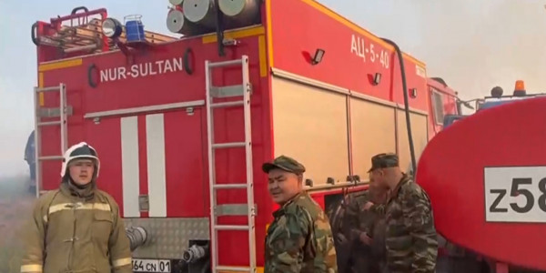 Пожар в районе озера Большой Талдыколь длился 2 суток