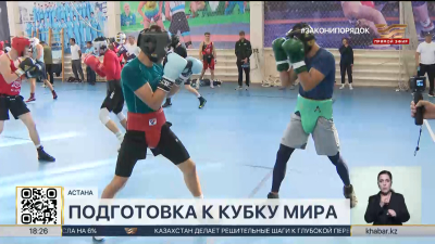 Мужская команда Казахстана по боксу готовится  к этапу Кубка мира