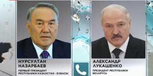 Н. Назарбаев и А. Лукашенко обсудили казахстанско-белорусское сотрудничество