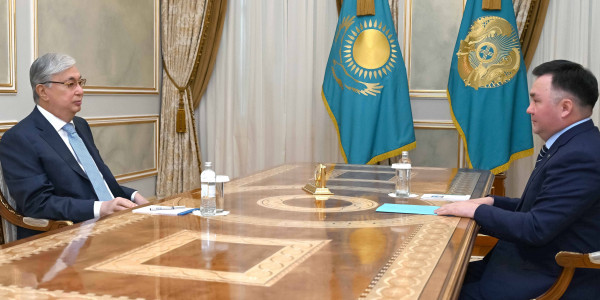 Касым-Жомарт Токаев принял председателя Верховного суда Асламбека Мергалиева