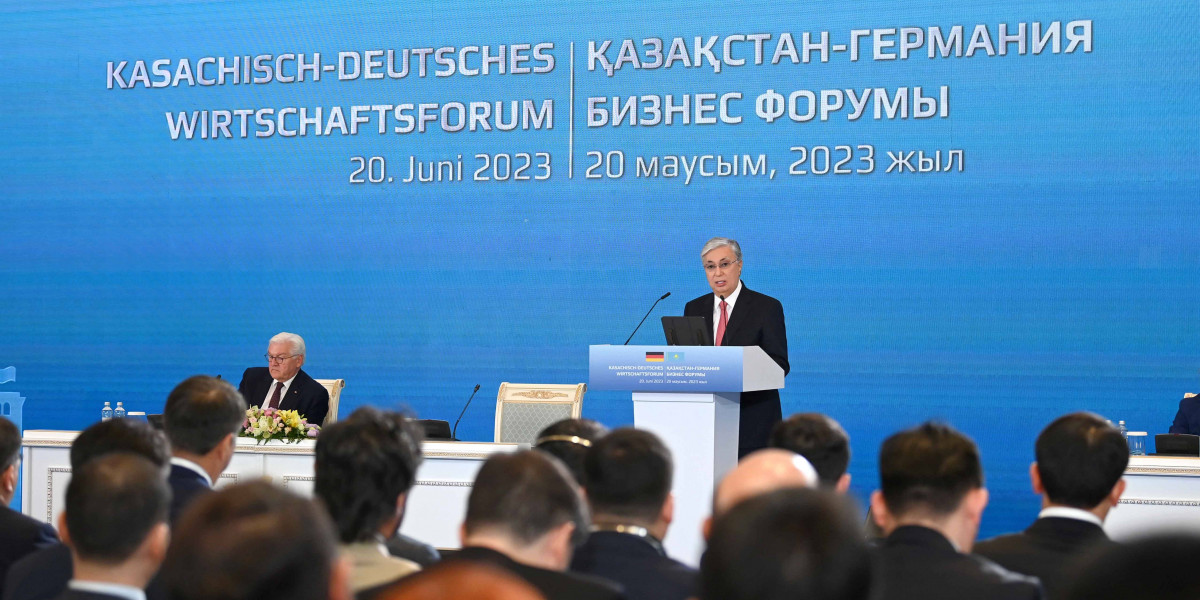 Касым-Жомарт Токаев принял участие в Казахстанско-Германском бизнес-форуме