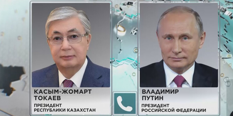 Глава государства провел телефонный разговор с В. Путиным
