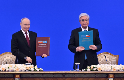 Касым-Жомарт Токаев и России Владимир Путин приняли Совместное заявление