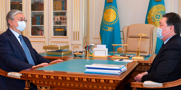 Глава государства принял А. Мамина