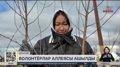 Петропавлда волонтёрлар аллеясы ашылды