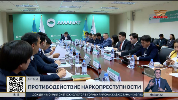 Меры по противодействию наркомании рассмотрели в партии «AMANAT»