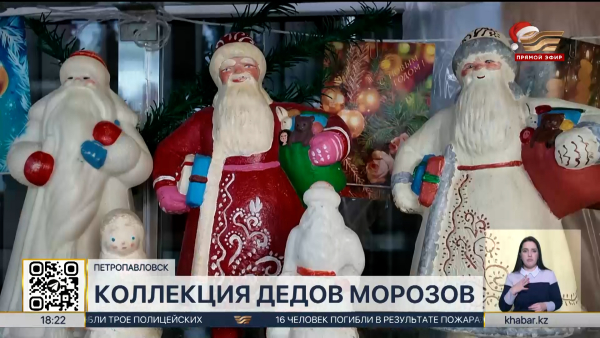 Уникальную коллекцию Дедов Морозов собрала жительница Петропавловска