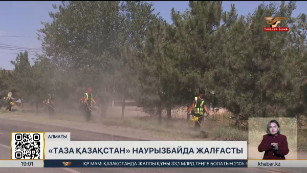 Алматының Наурызбай ауданында бір күнде 2 тонна қоқыс жиналды