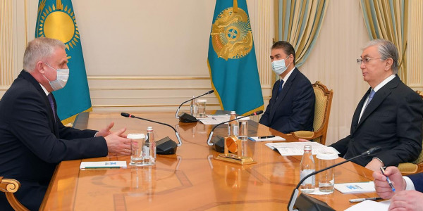 Қасым-Жомарт Тоқаев ҰҚШҰ Бас хатшысы Станислав Засьті қабылдады
