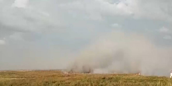 Жители столицы жаловались на резкий запах гари