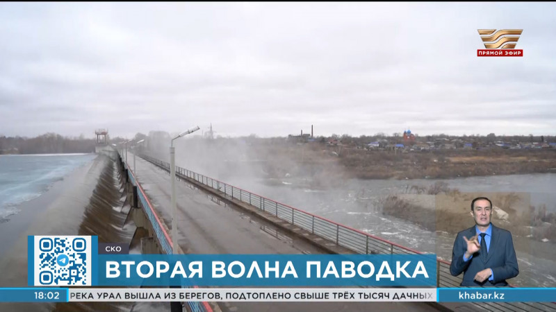 Вторую волну паводка ожидают в Петропавловске