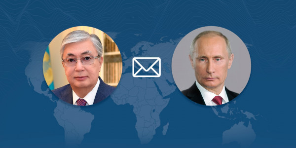 Тоқаев Ресей Президенті Владимир Путинге көңіл айту жеделхатын жолдады