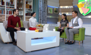 &laquo;Жаңа күн&raquo;. Ведущий солист ГАТОБ им. Абая Азамат Аскаров, ведущая солистка ГАТОБ им. Абая  Асель Аскарова