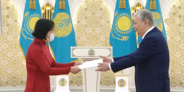 Мемлекет басшысы бірқатар мемлекеттің елшісінен сенім грамоталарын қабылдады