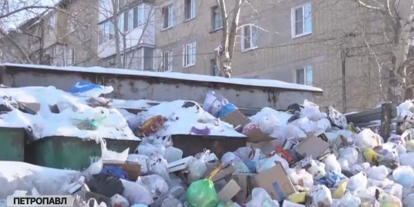 Жаңа жылдан бері Петропавлда тұрмыстық қалдықтар шығарылмаған