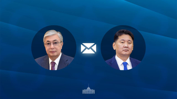 Касым-Жомарт Токаев поздравил Президента Монголии Ухнаагийна Хурэлсуха с праздником Наадам
