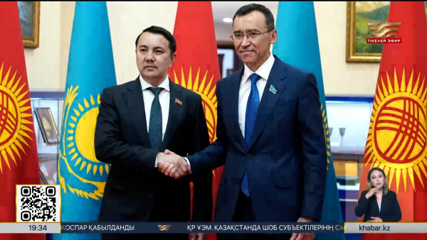 Сенат Спикері Қырғызстан Жогорку Кенешінің төрағасымен кездесті