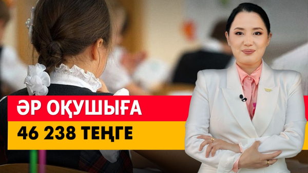 Әр оқушыға 46 238₸. «Әлеумет»