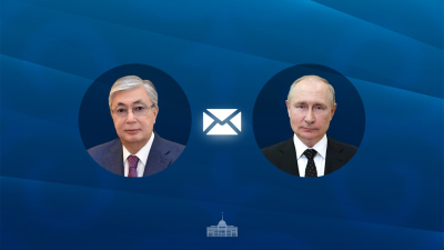 Мемлекет басшысы Путинге құттықтау жеделхатын жолдады