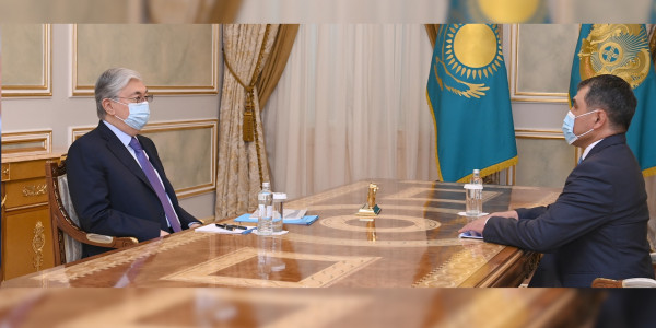 Президент Жамбыл облысының әкімі Нұржан Нұржігітовті қабылдады