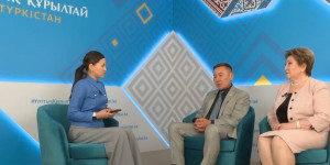 Интервью с Талгатом Калиевым и Бану Нургазиевой на Национальном Курултае 2023