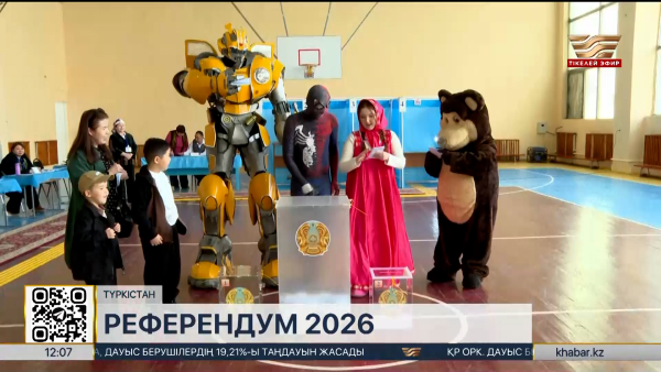 Түркістандықтар референдумға белсенді қатысып жатыр