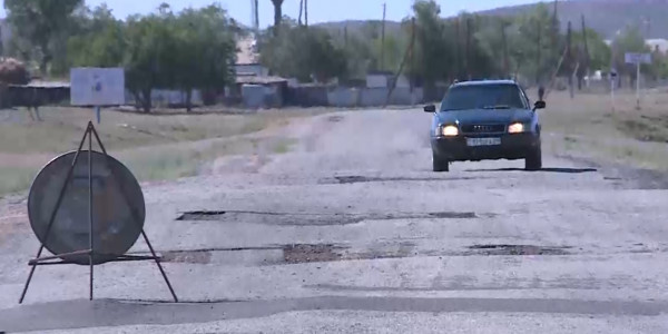 Қарағанды облысы Ақтоғай ауданындағы тасжол жарамсыз күйде