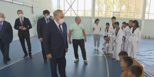 Н. Назарбаев посетил социально-культурные объекты Жамбылской области