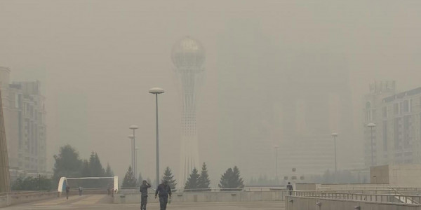 Елорда  аспанын қою түтін басты