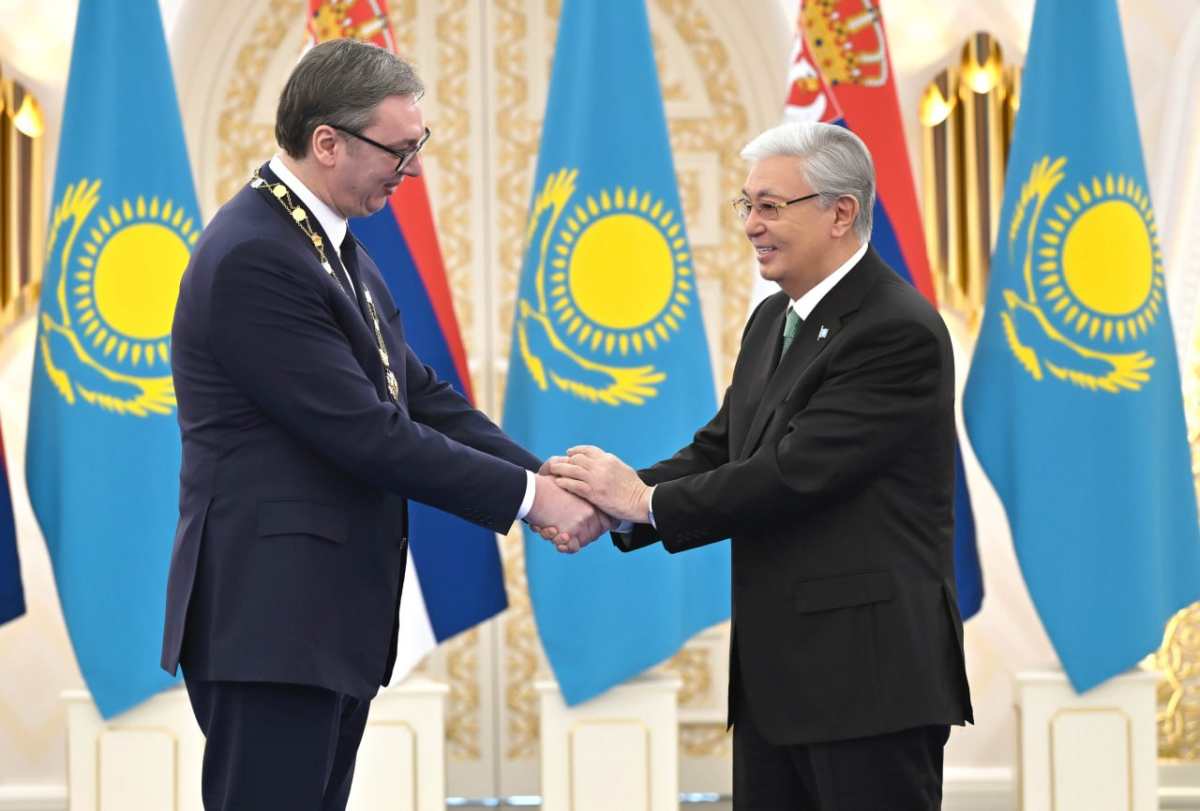 Мемлекет басшысы Сербия Президентін «Алтын Қыран» орденімен марапаттады