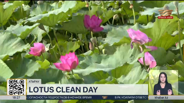 Долину лотоса очистили от мусора в Атырау
