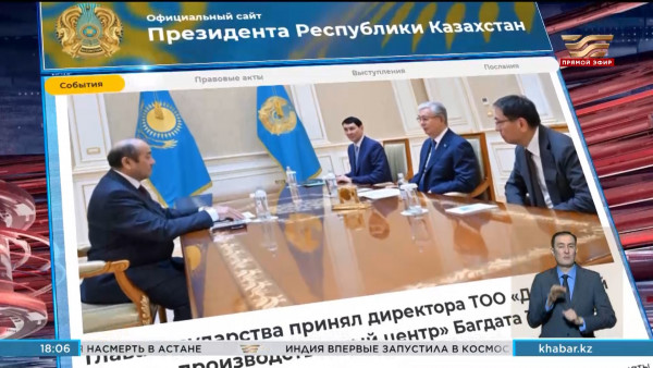 Глава государства принял директора ТОО &laquo;Дорожный научно-производственный центр&raquo; Б.Телтаева