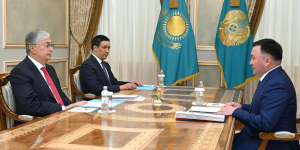 Қ.Тоқаев Жоғарғы Сот төрағасы Асламбек Мерғалиевті қабылдады