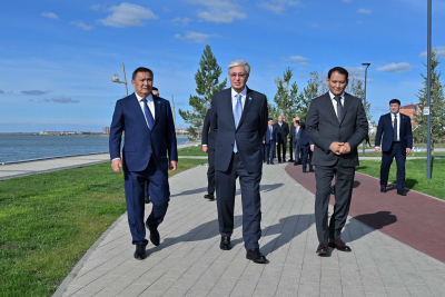Президентке «Көк шалғын» саябағының жобасы таныстырылды